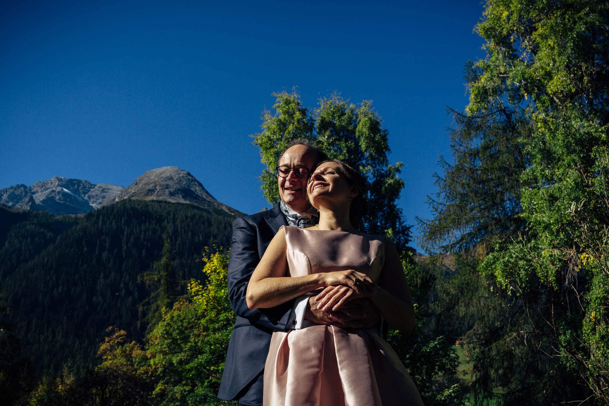 Hochzeitsfotos in Bergün beim Kurhaus
