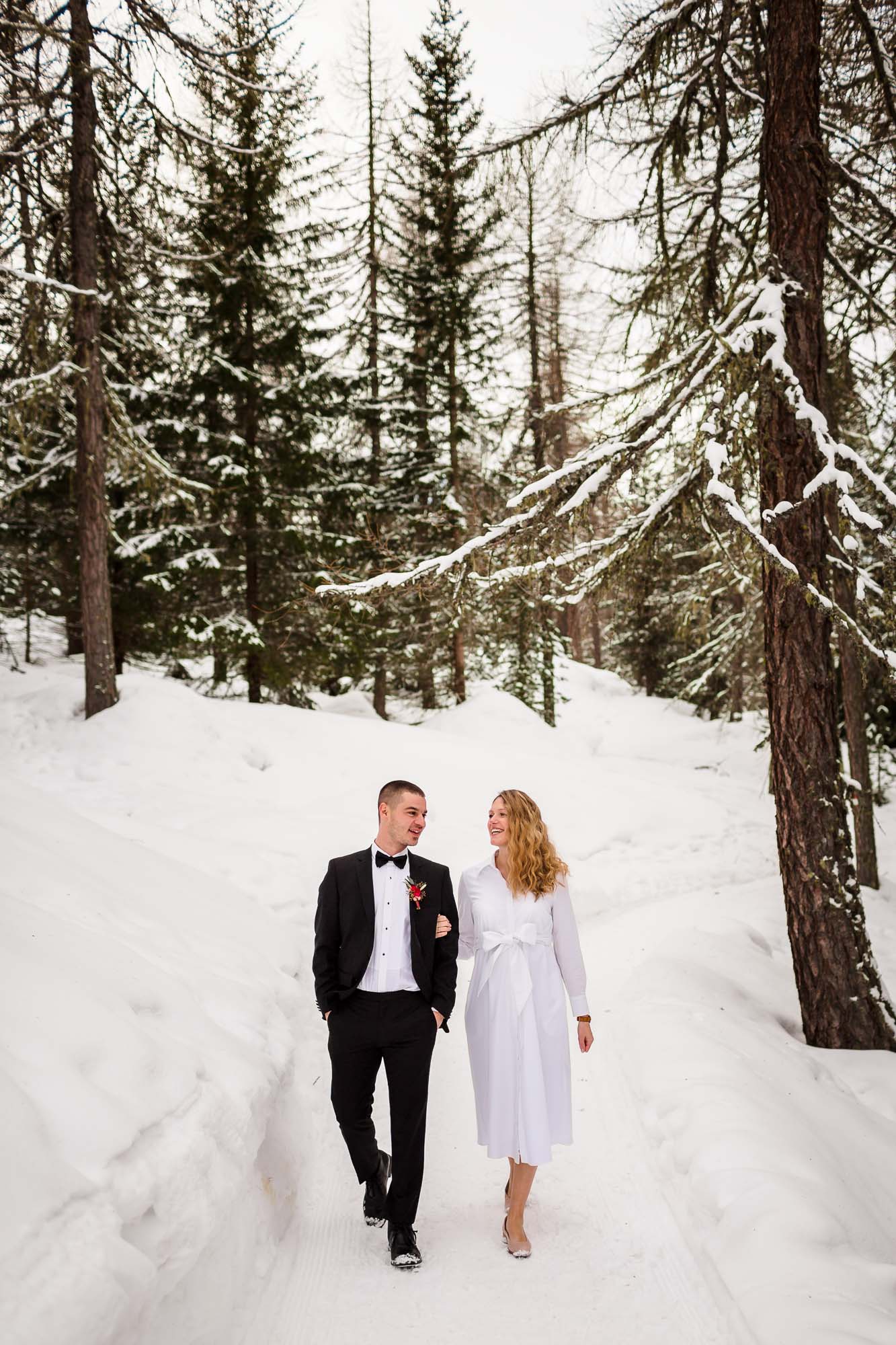 Hochzeitsfotograf Sils im Winter
