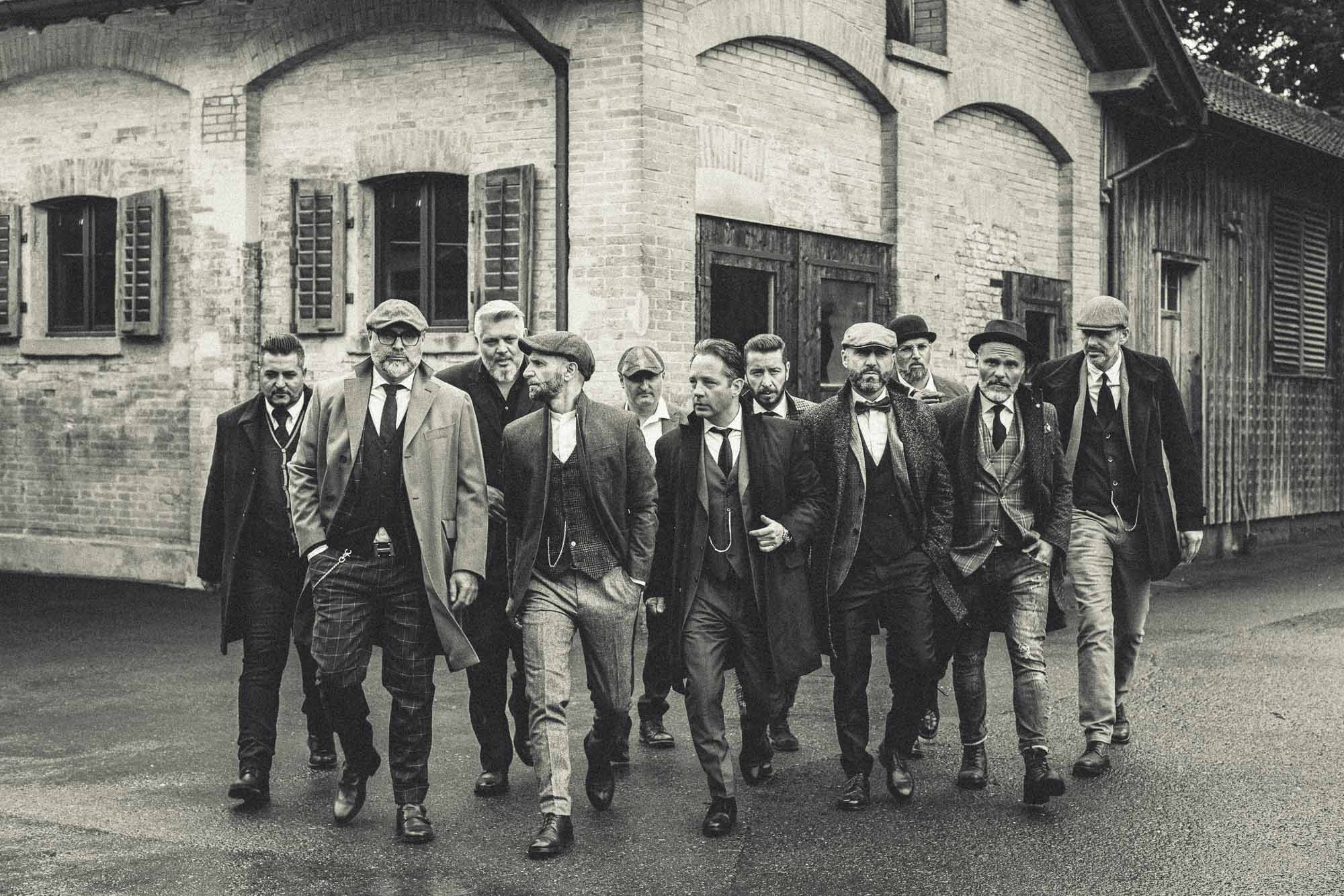 Gruppenfoto Peaky Blinders Fotoshooting